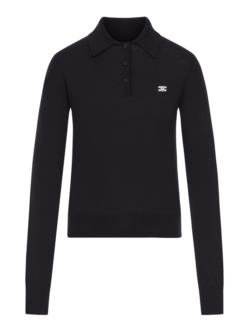 COTTON POLO SHIRT WITH TRIOMPHE LOGO