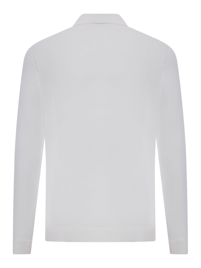 FINE COTTON KNIT POLO SHIRT