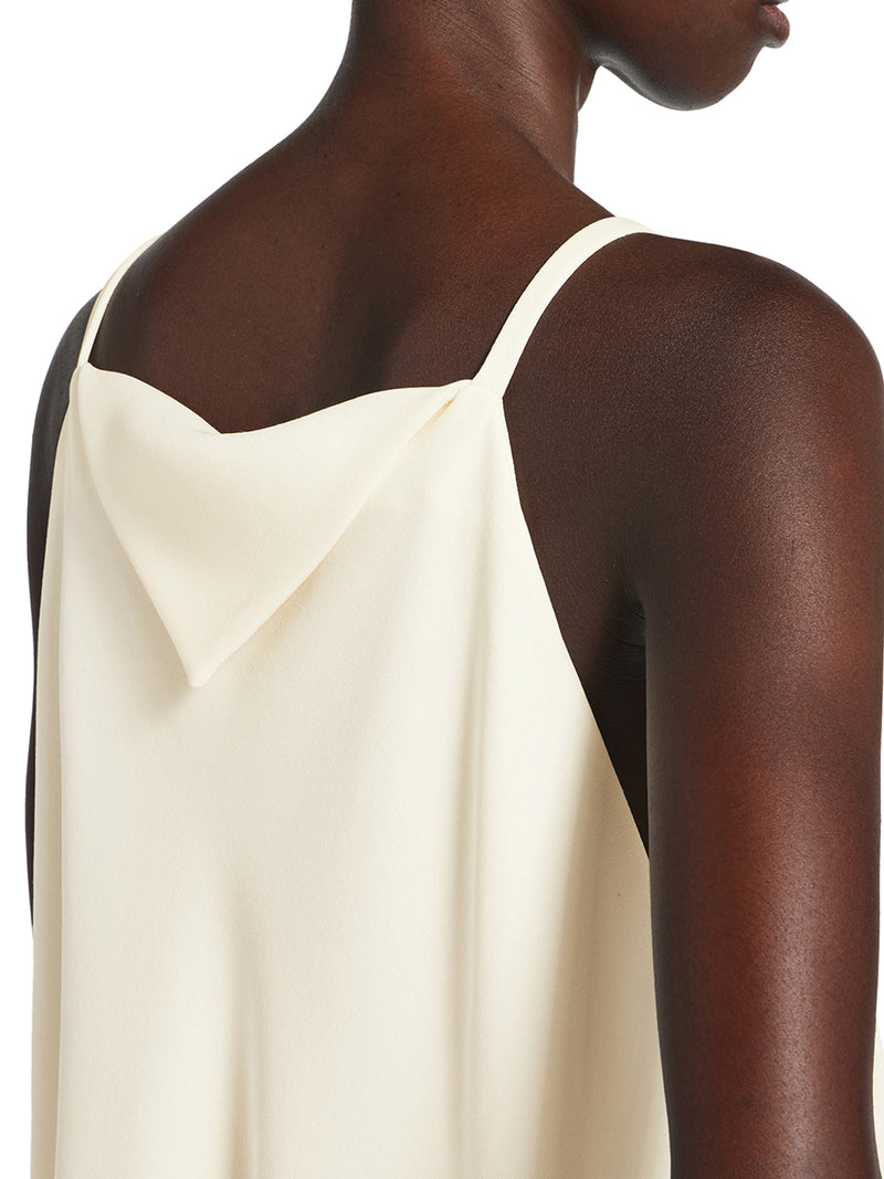 WOMEN`S SCARF TOP IN IVORY