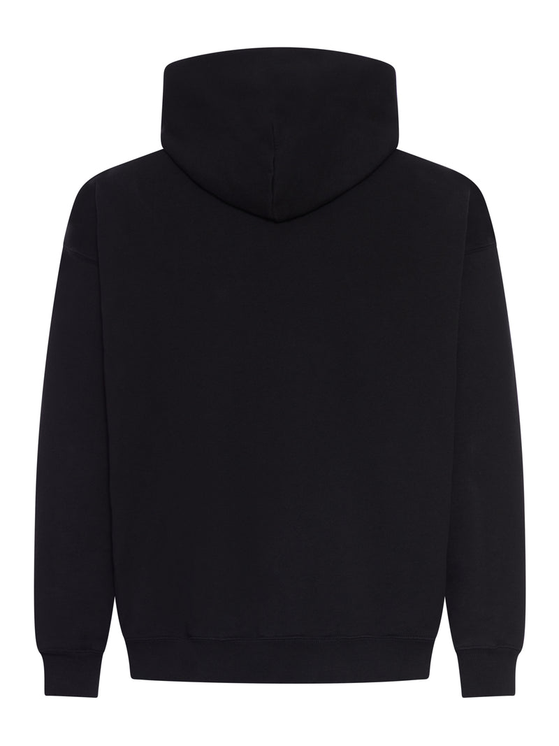 COTTON HOODIE WITH PLACED PRINT
