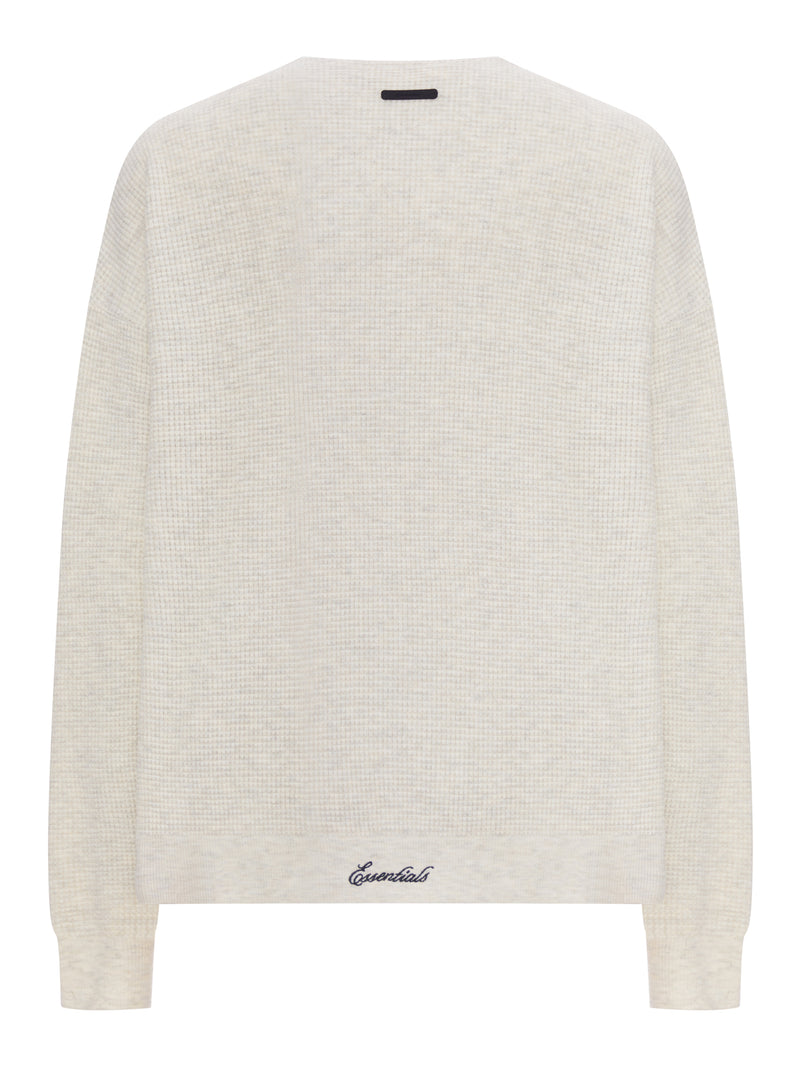 SIGNATURE WAFFLE 90S CREWNECK SWEATER