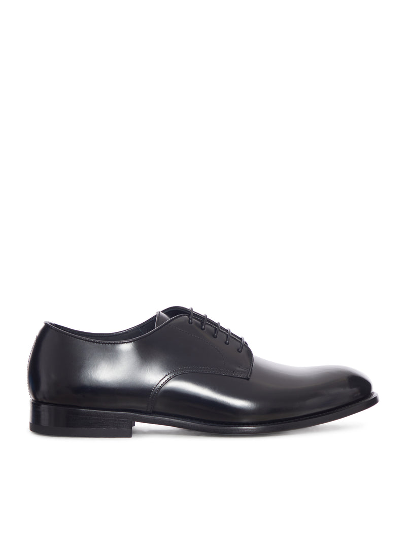 DERBY LACE-UP IN SHINY LEATHER