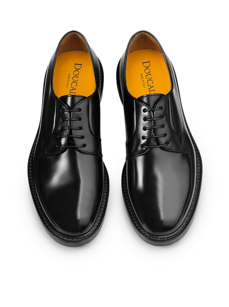 LEATHER LACE-UP DERBY SHOE