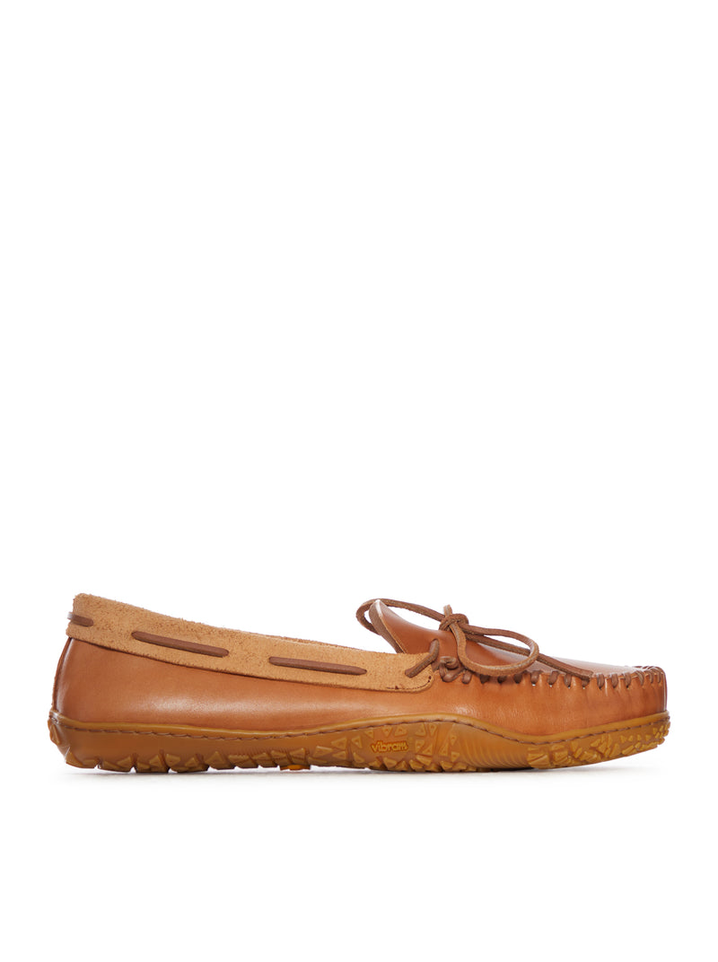 BOAT LOAFERS IN SMOOTH LEATHER WITH SUEDE INSERTS