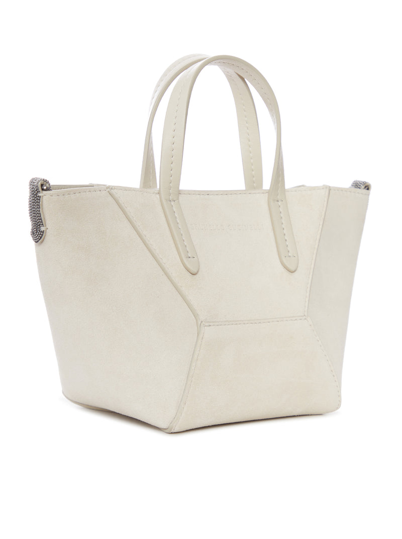 MINI SUEDE BAG WITH SHOULDER STRAP