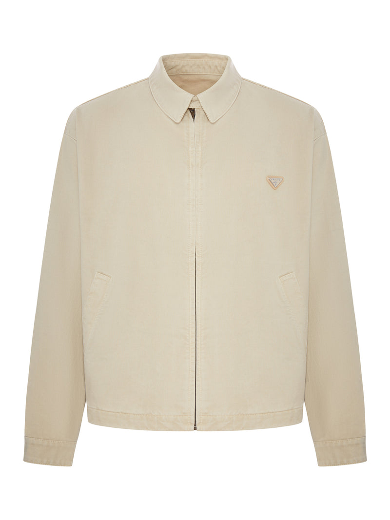 COTTON BLOUSON WITH LOGO