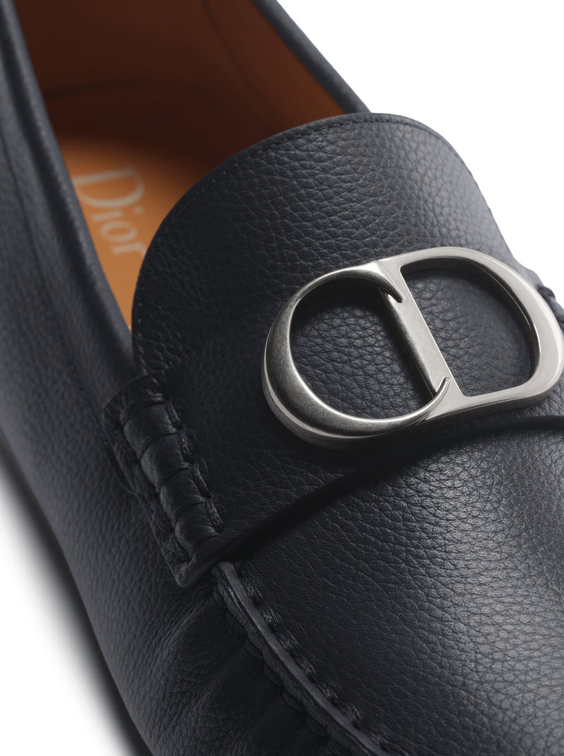 ROADIE LOAFERS IN BLUE GRAINED CALFSKIN