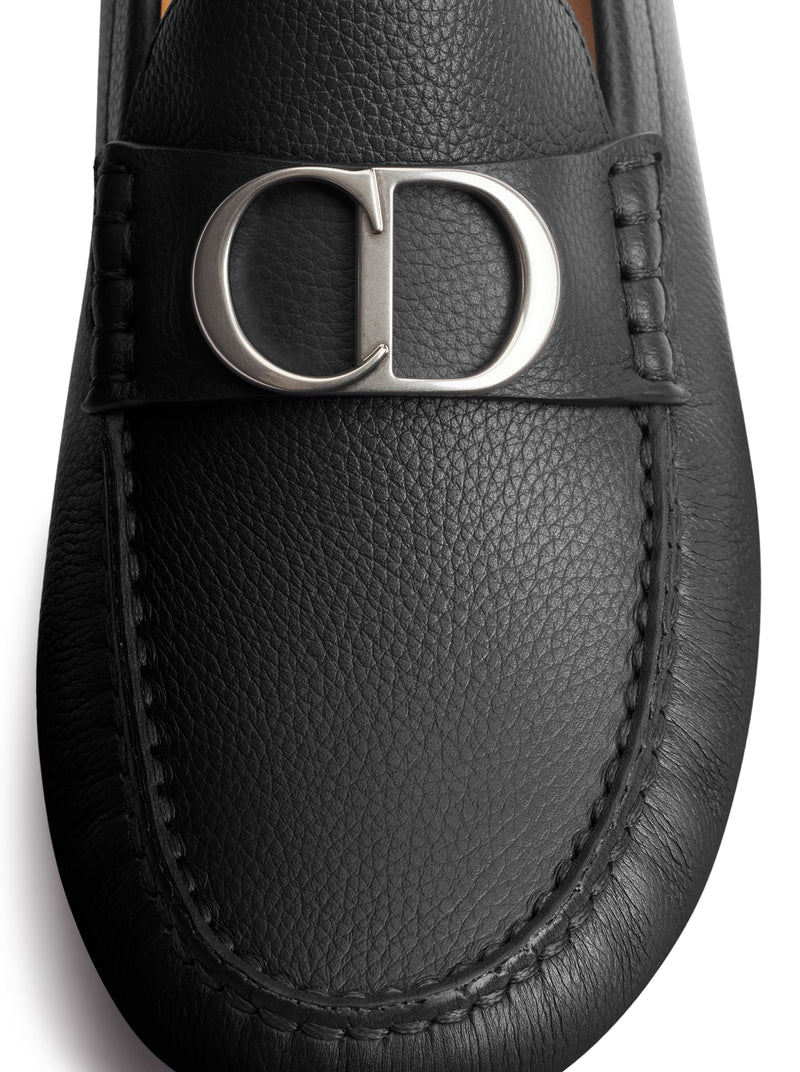 ROADIE LOAFERS IN BLACK GRAINED CALFSKIN