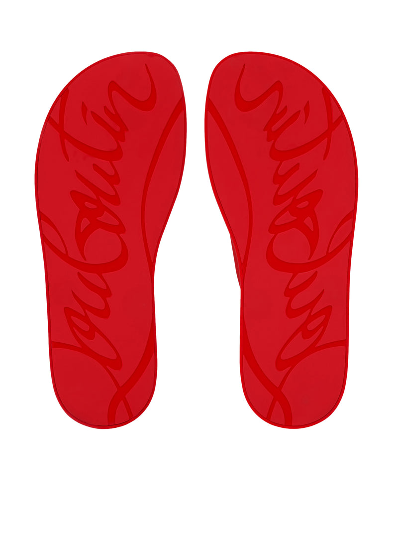 RUBBER FLIP FLOPS WITH LOGO