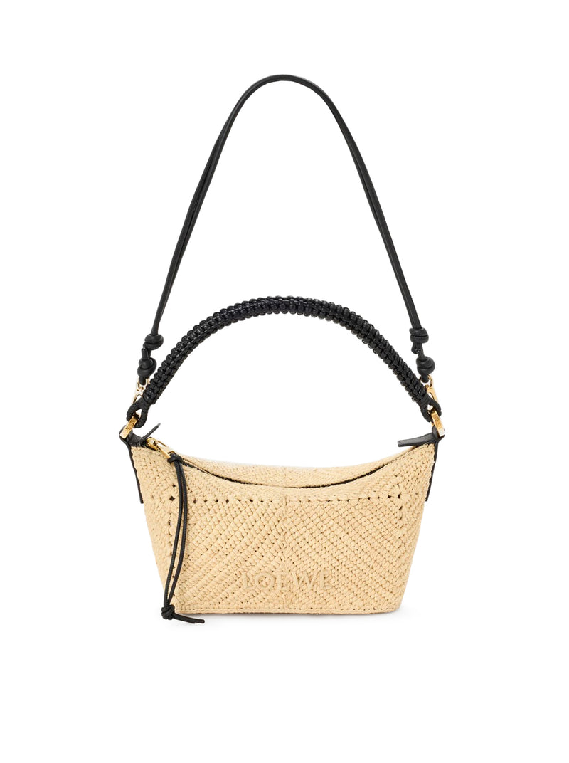 CALA MINI BAG IN CALFSKIN AND RAFFIA