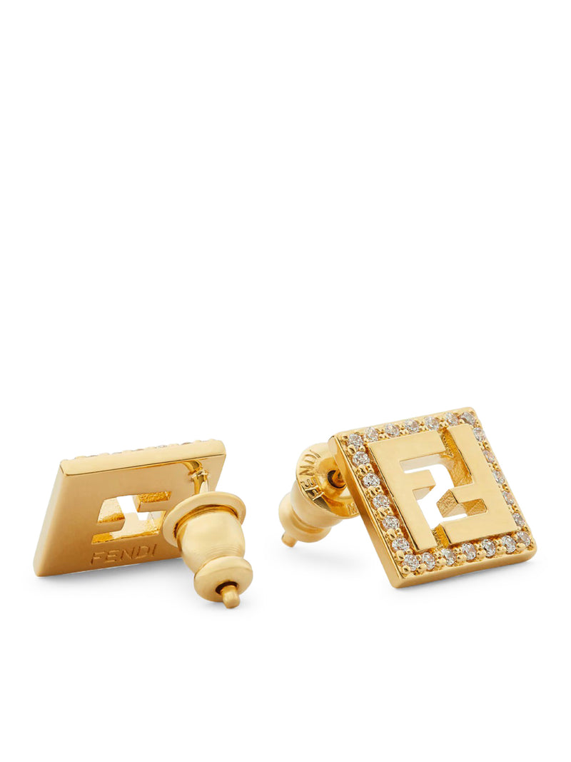 FOREVER GOLD-COLOURED METAL EARRINGS