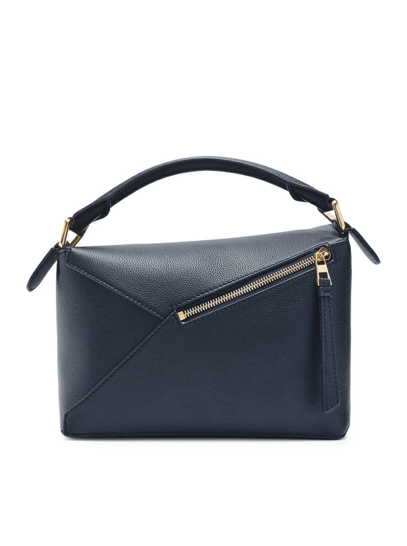 SMALL PUZZLE EDGE BAG IN GRAINED CALFSKIN