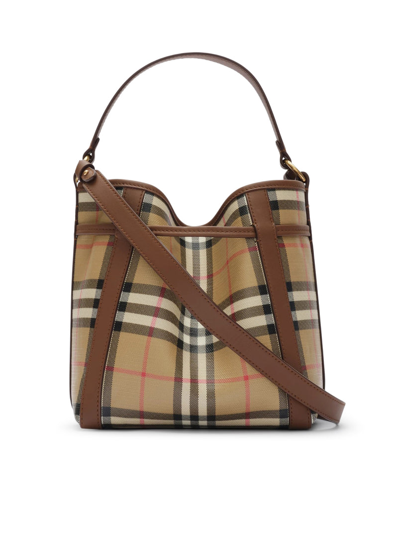 MINI CHECK BUCKET BAG