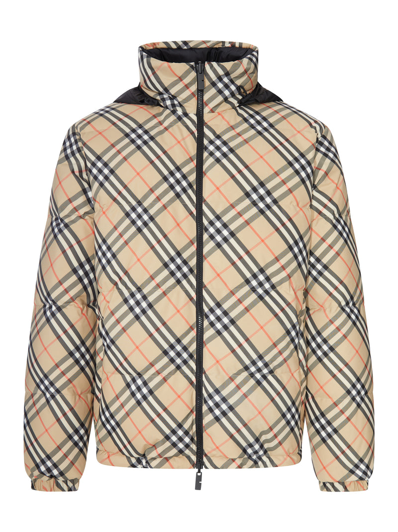 SNOWDON CHECK REVERSIBLE DOWN JACKET