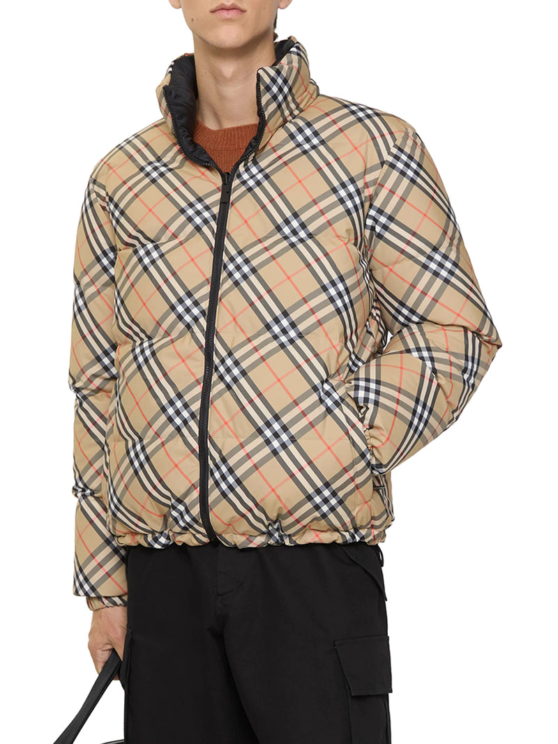 SNOWDON CHECK REVERSIBLE DOWN JACKET