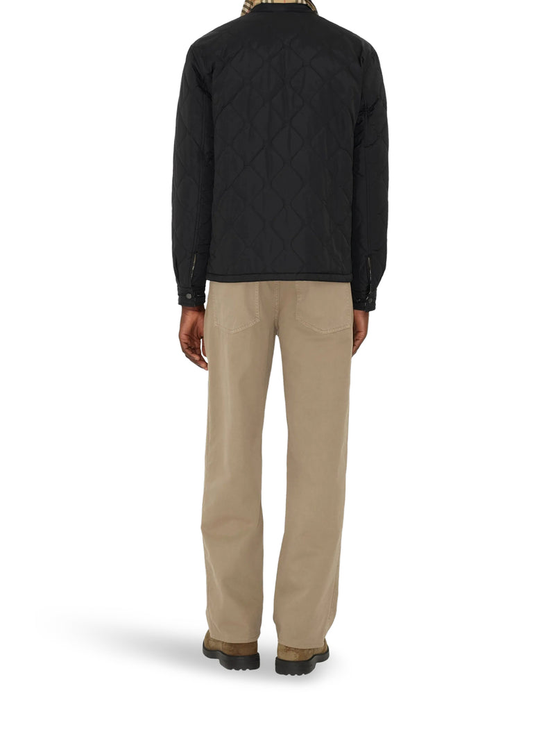 REVERSIBLE QUILTED NYLON OVERSHIRT