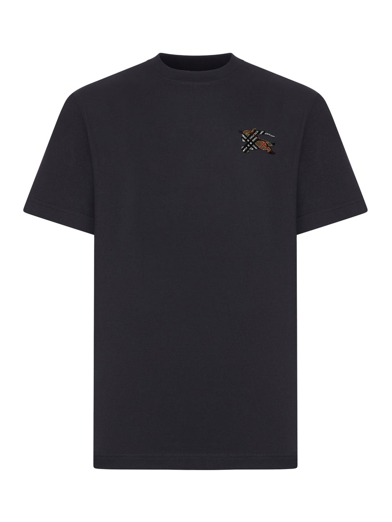 COTTON T-SHIRT WITH HORSEMAN LOGO