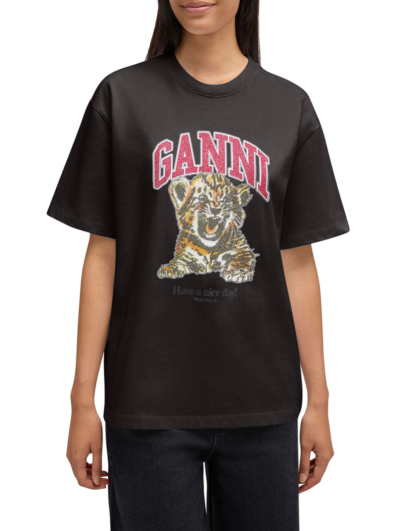 ORGANIC COTTON T-SHIRT WITH FRONT PRINT