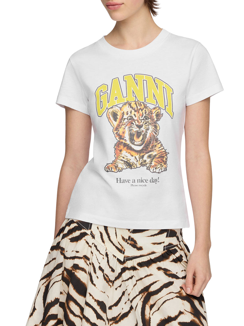 ORGANIC COTTON T-SHIRT WITH FRONT PRINT