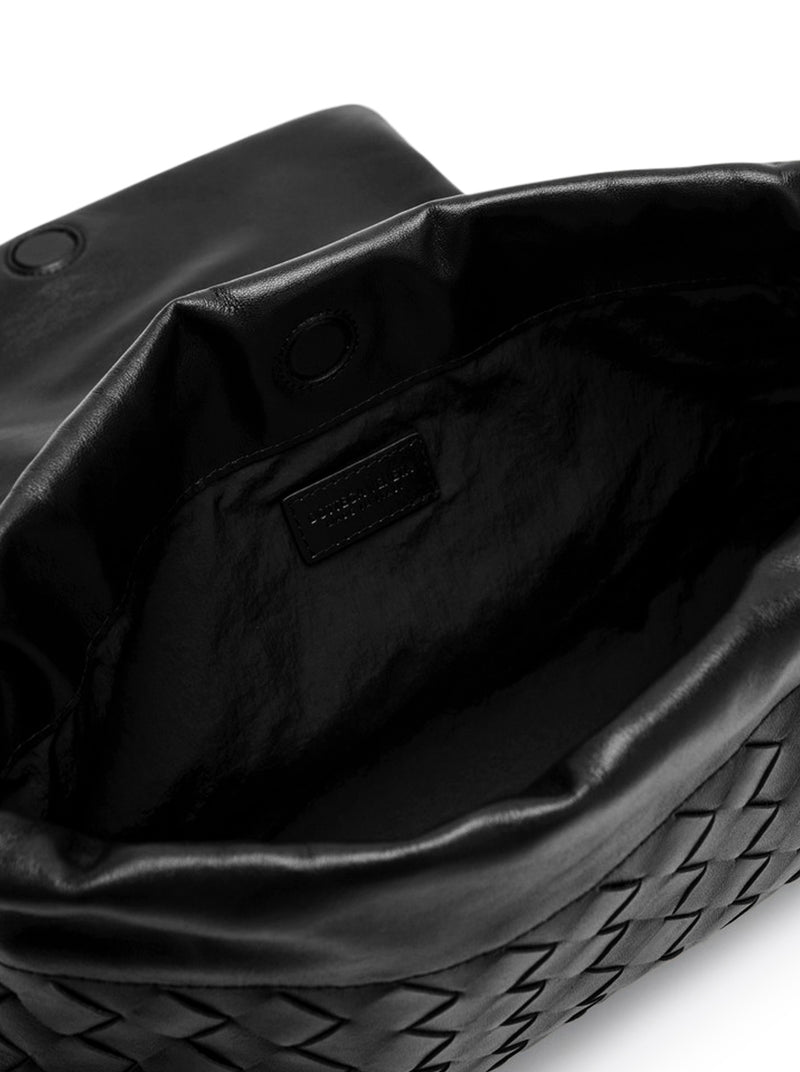 WOVEN LEATHER POUCH