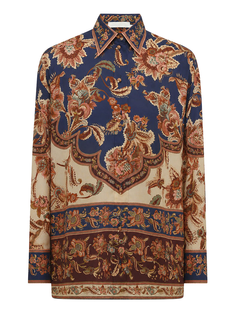ASTER PRINTED SILK SHIRT