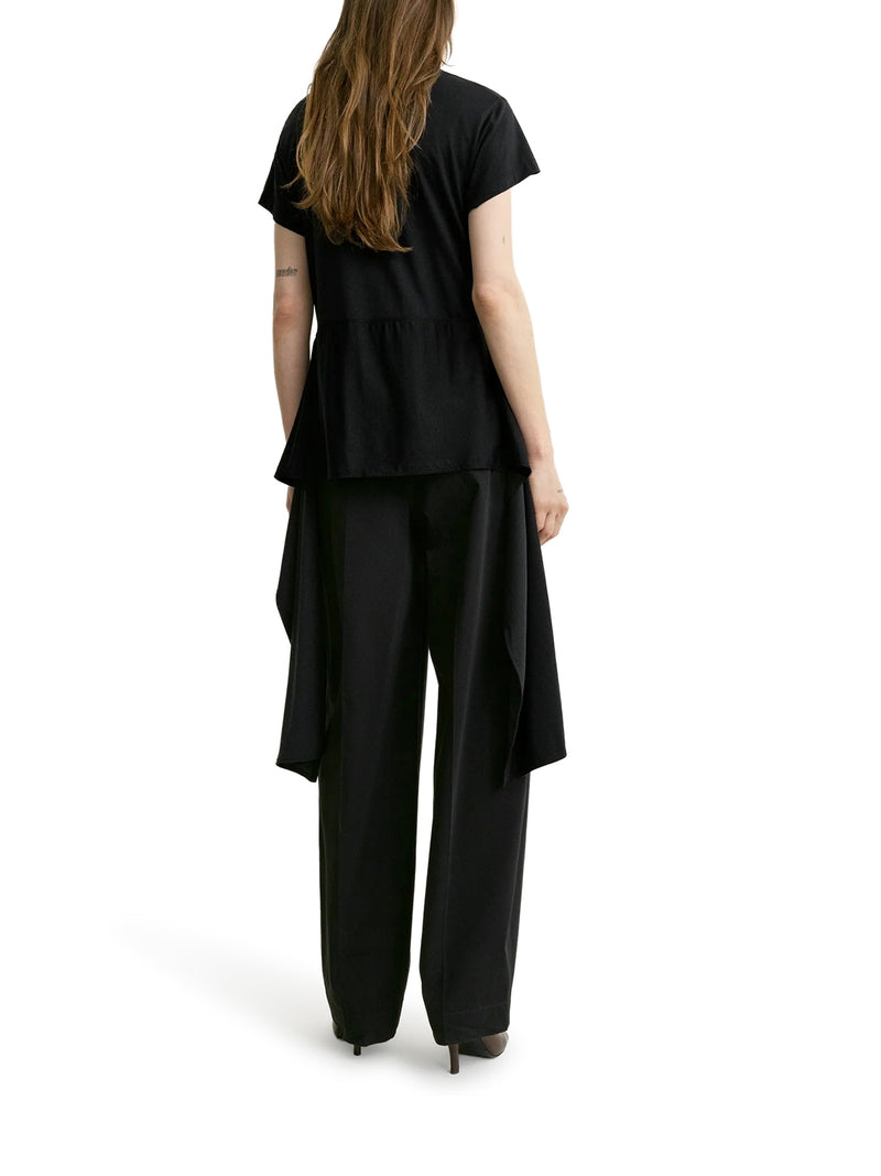 COTTON T-SHIRT WITH WAIST BELT