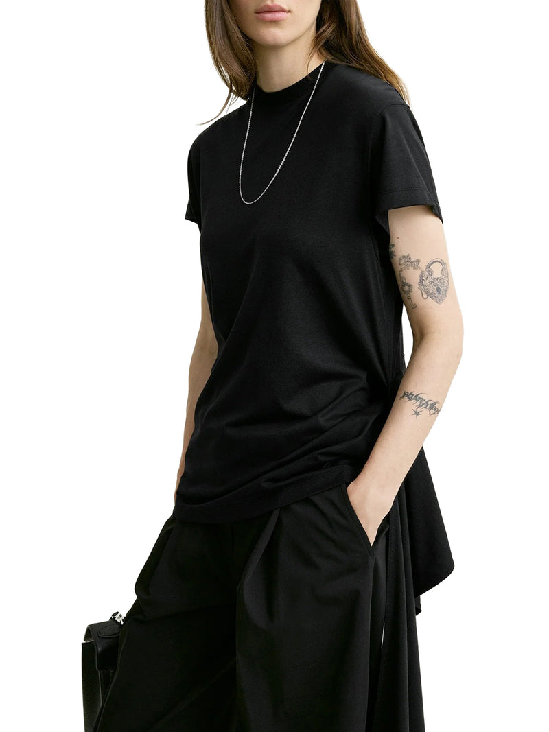 COTTON T-SHIRT WITH WAIST BELT