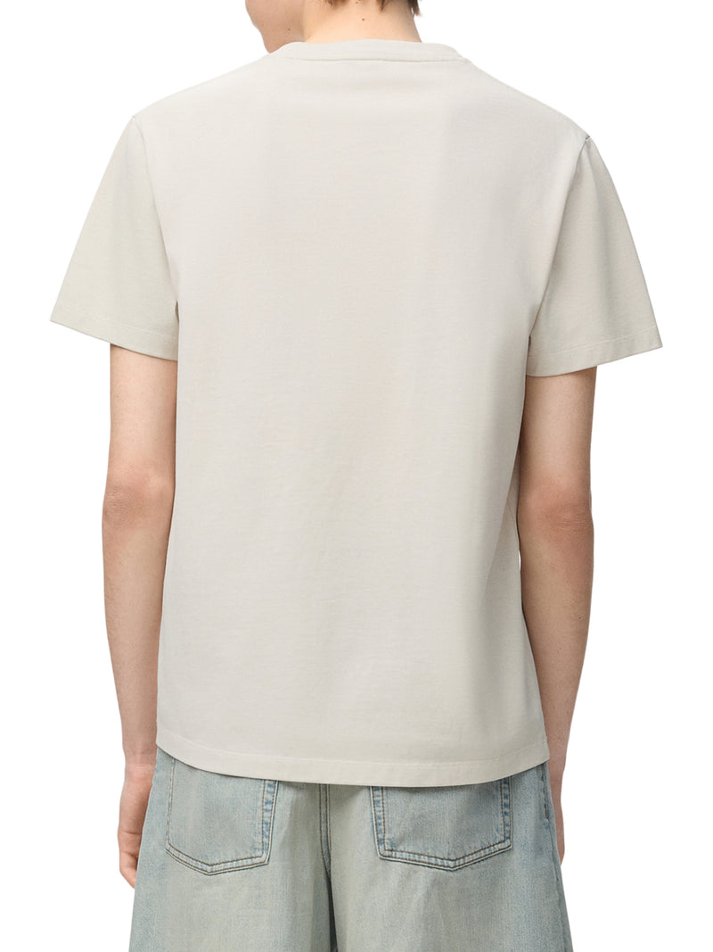 COTTON-BLEND T-SHIRT WITH ANAGRAM LOGO
