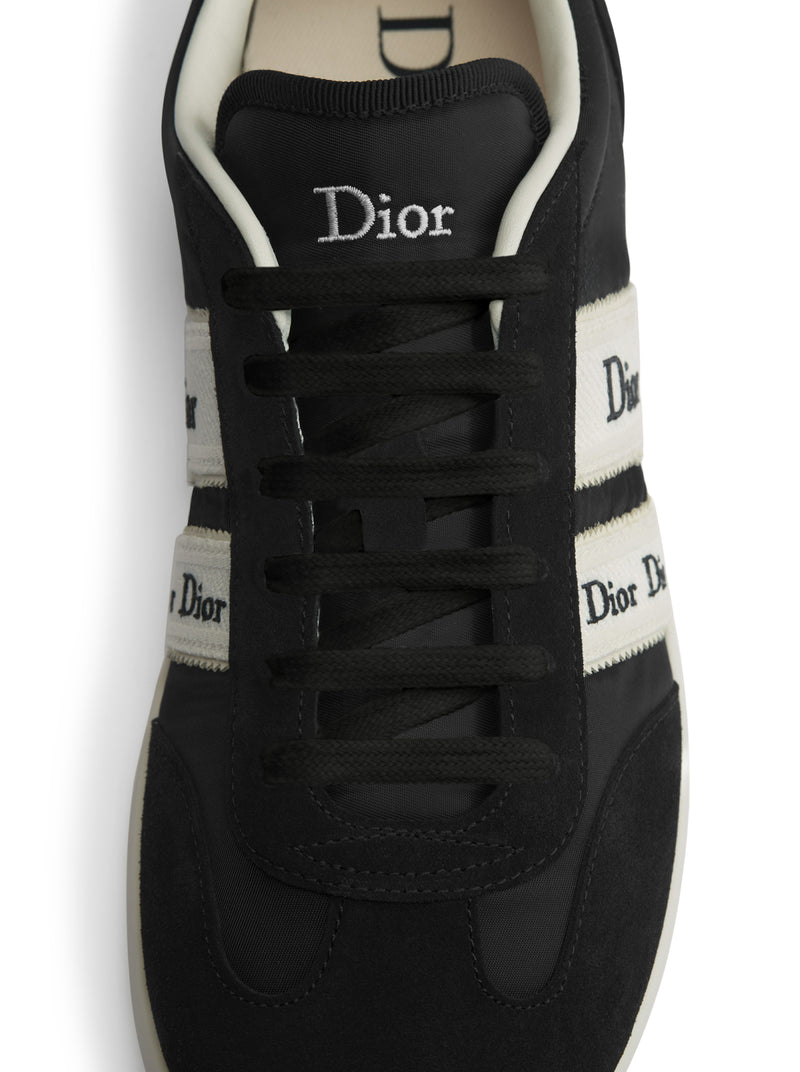 RIBBON SNEAKER IN SUEDE CALFSKIN AND TECHNICAL FABRIC