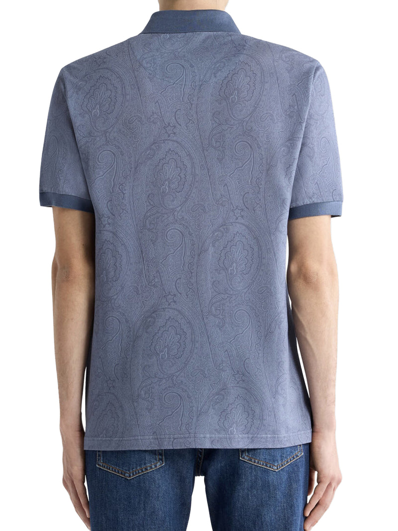 COTTON POLO SHIRT WITH ARNICA PATTERN