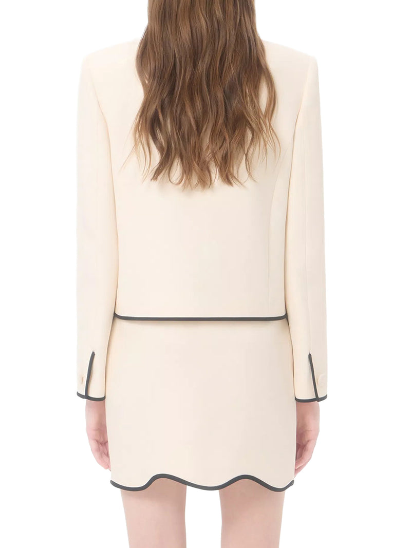 WOOL AND SILK CREPE JACKET