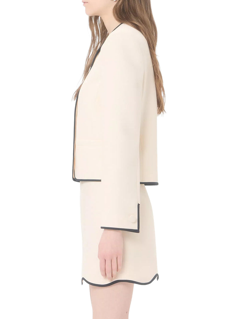 WOOL AND SILK CREPE JACKET