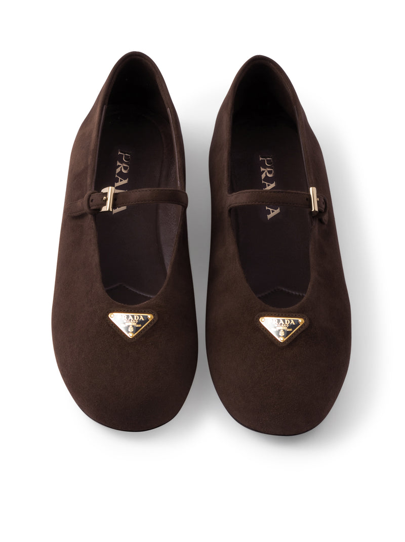 SUEDE BALLERINAS