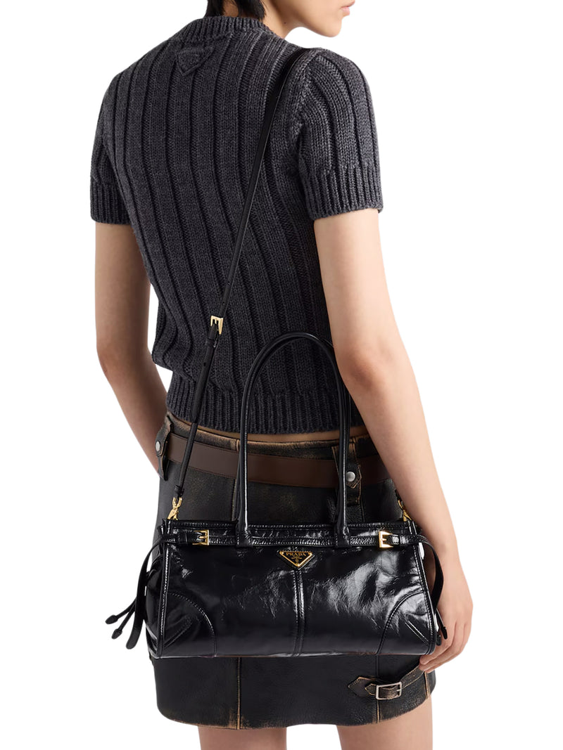 PRADA BONNIE MEDIUM LEATHER HANDBAG