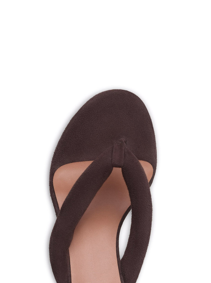 SUEDE HEEL SANDALS
