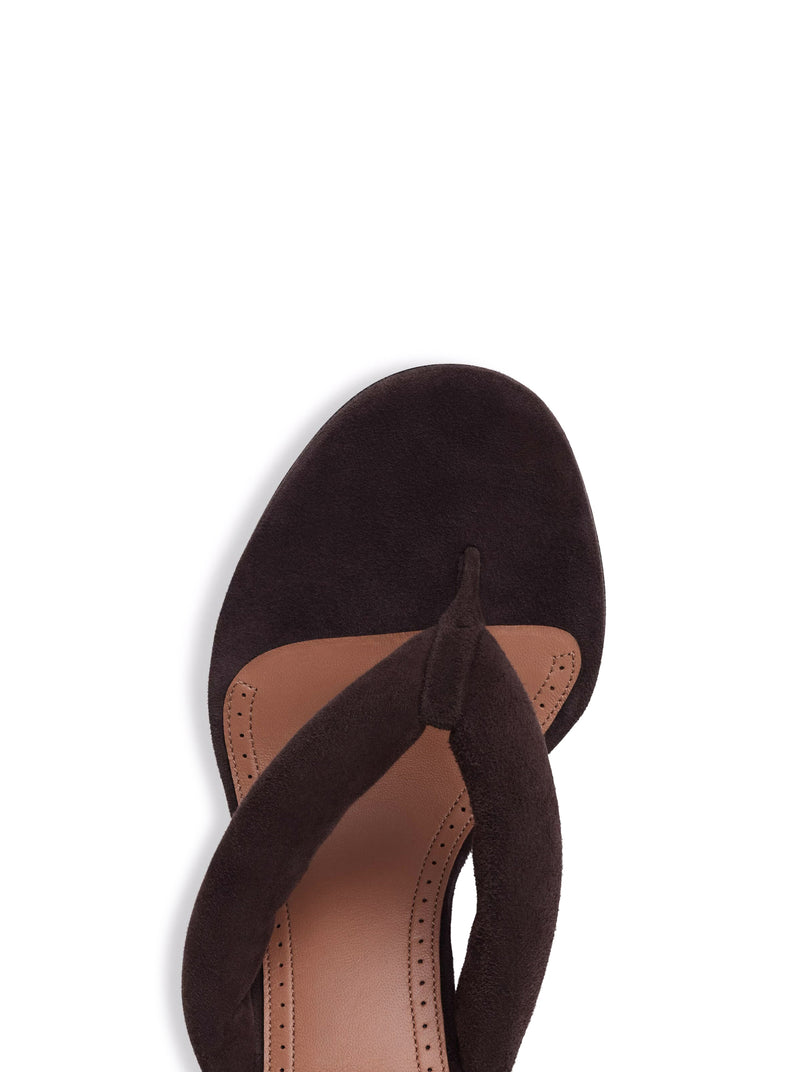 SUEDE HEEL SANDALS