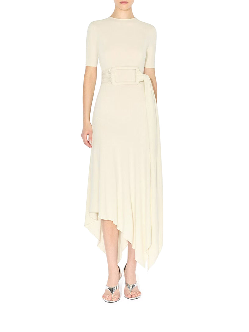 JERSEY DRESS WITH BELT