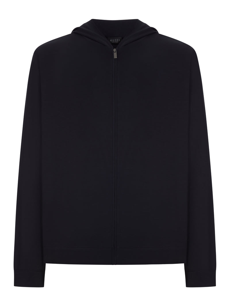 SOFT RAYON JERSEY ZIP-UP JACKET