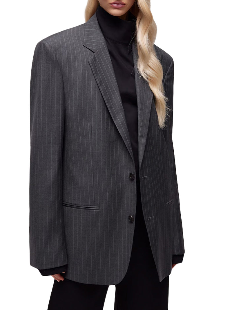 PINSTRIPED WOOL JACKET
