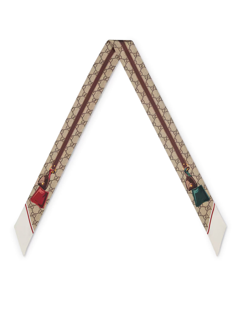 PRINTED SILK TWILL RIBBON