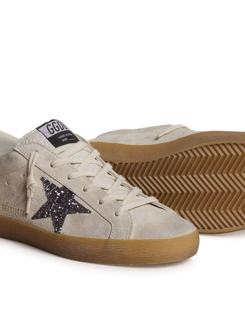 WOMEN`S SUPER-STAR IN SUEDE WITH GLITTER STAR