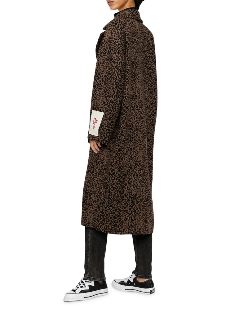 LONG LEOPARD-PRINT COAT
