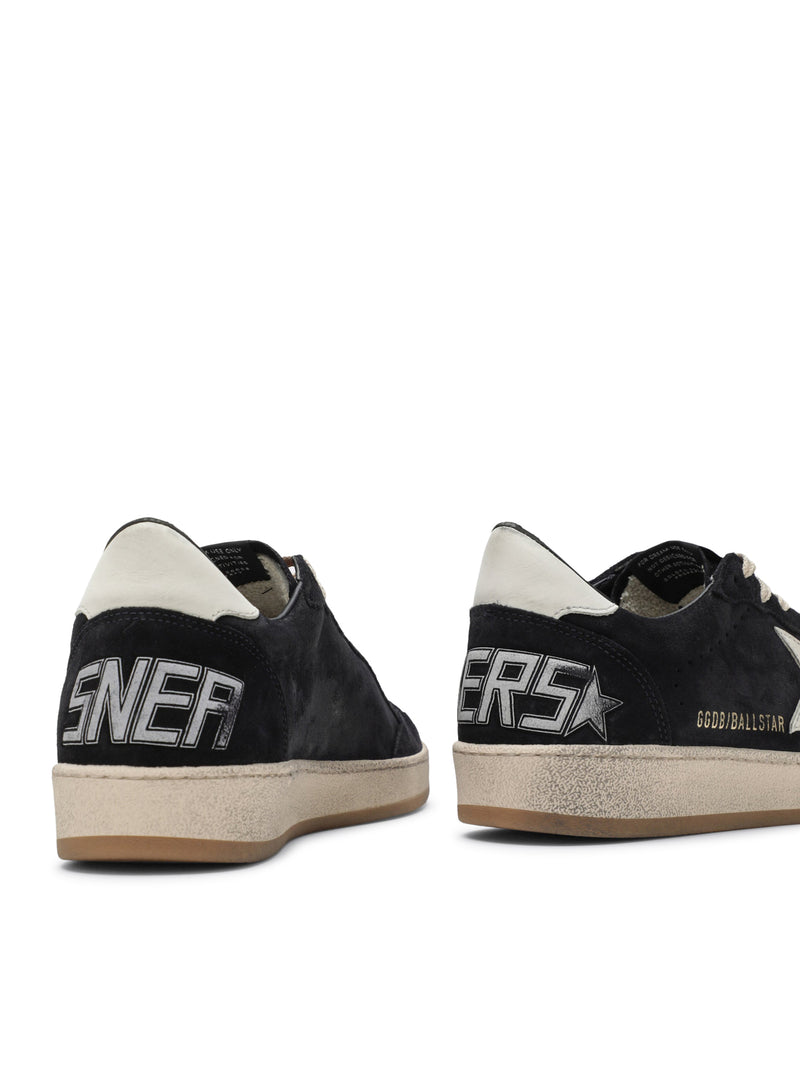 BALL-STAR IN DARK BLUE SUEDE WITH WHITE LEATHER STAR