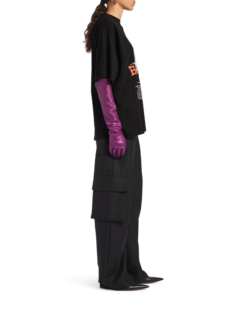 OVERSIZED THE DOOR T-SHIRT IN DRY BLACK JERSEY