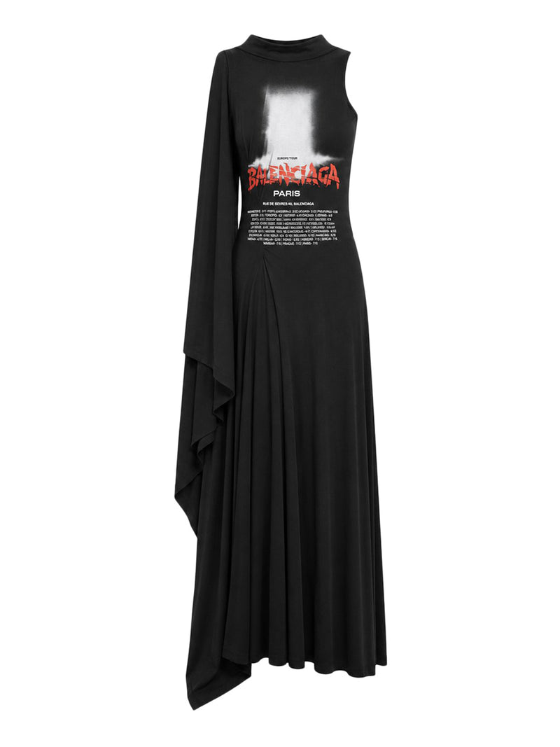 THE DOOR WOMEN`S LONG DRESS IN BLACK