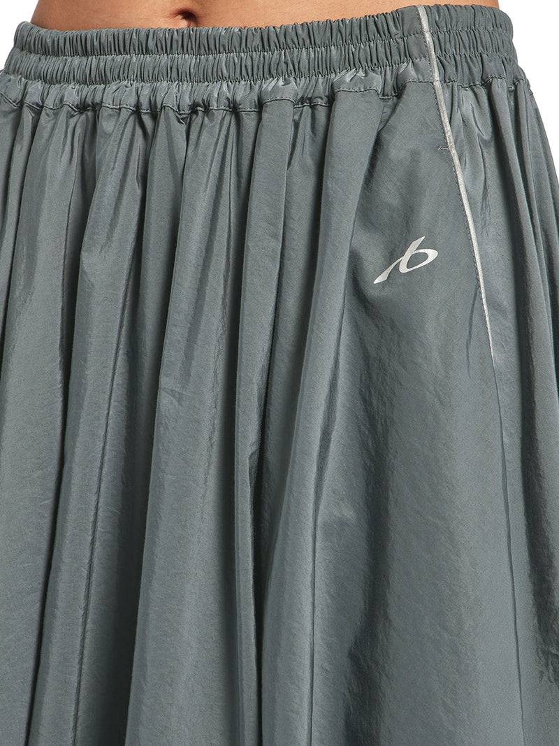 BODIES BALLOON SKIRT IN GREY TECHNICAL COTTON POPLIN