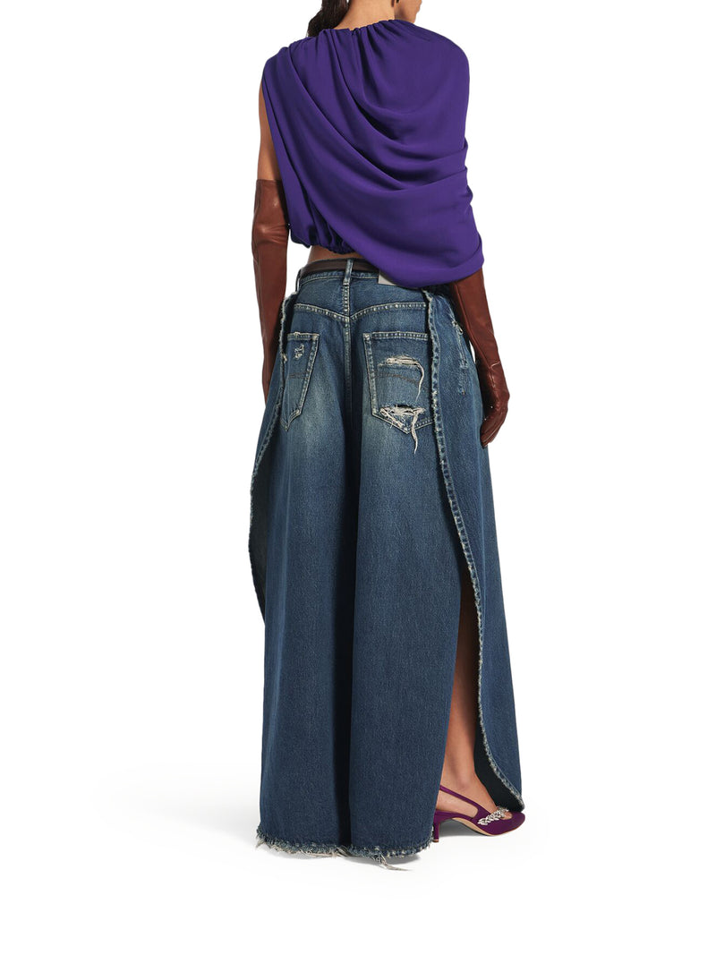 SILK CADY CAPE TOP