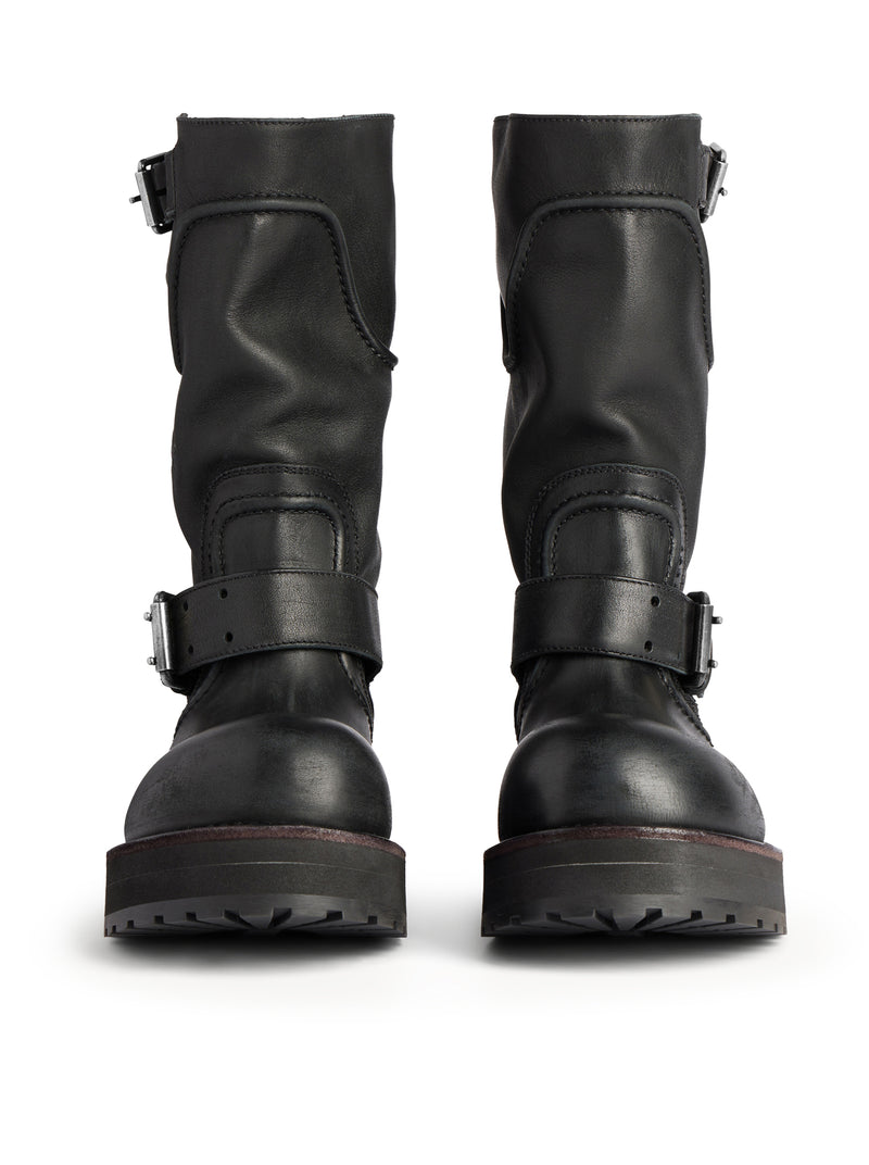VENOM WORN-OUT LEATHER BOOTS