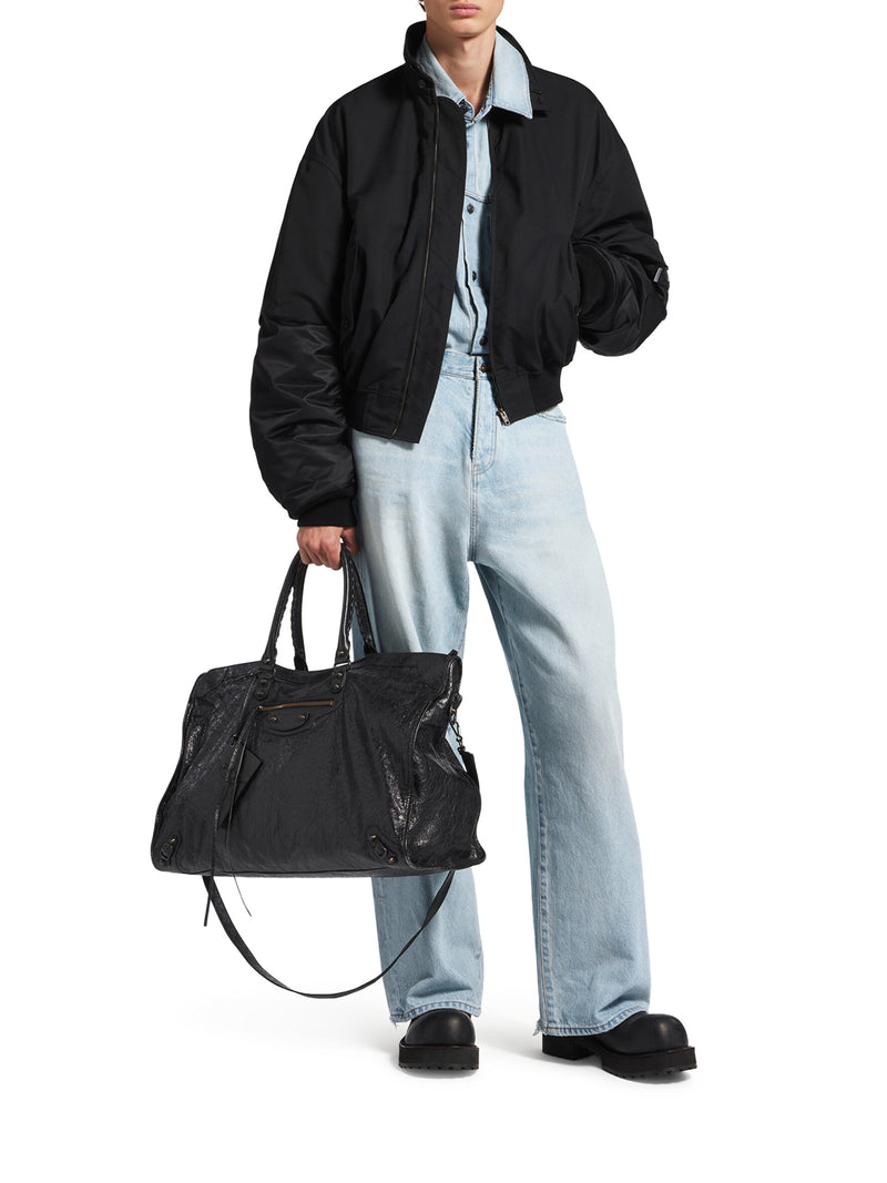 LE CITY LEATHER TRAVEL BAG