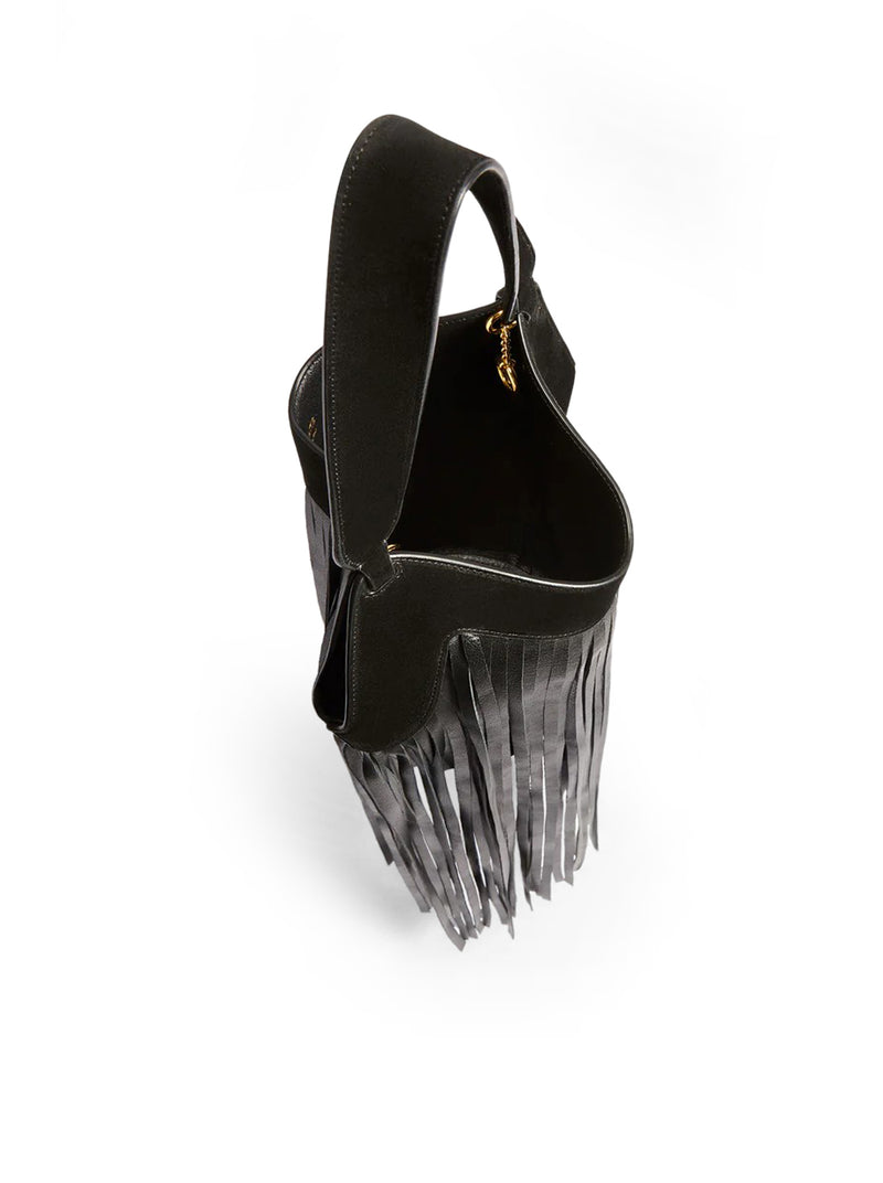 NANO LOTUS FRINGED TOTE BAG